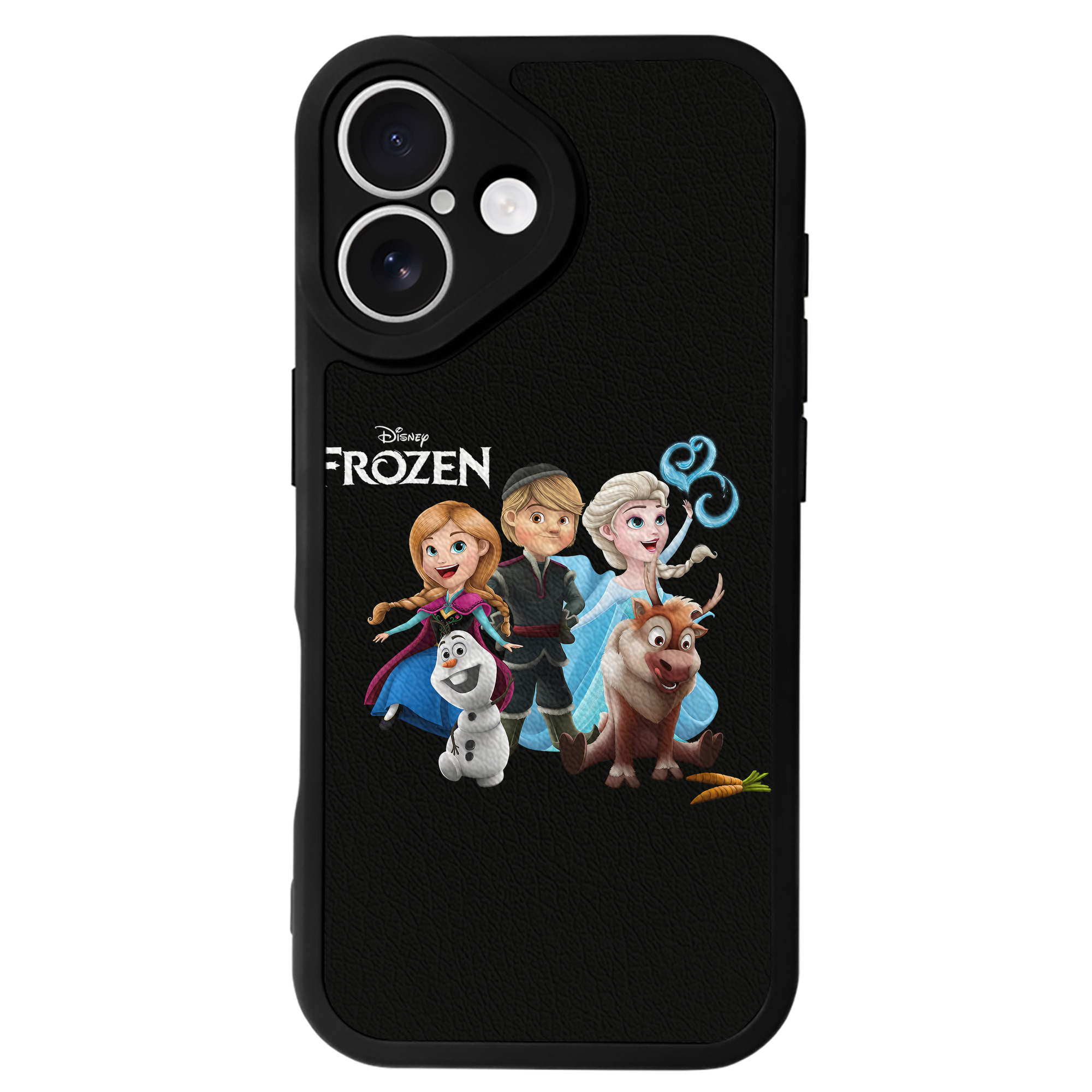 （画像用） アナと雪の女王 アンナ エルサ Frozen Anna Elsa 【iPhone 16シリーズ対応】シリコンスマホケース（レザー調） 材質：シリコン